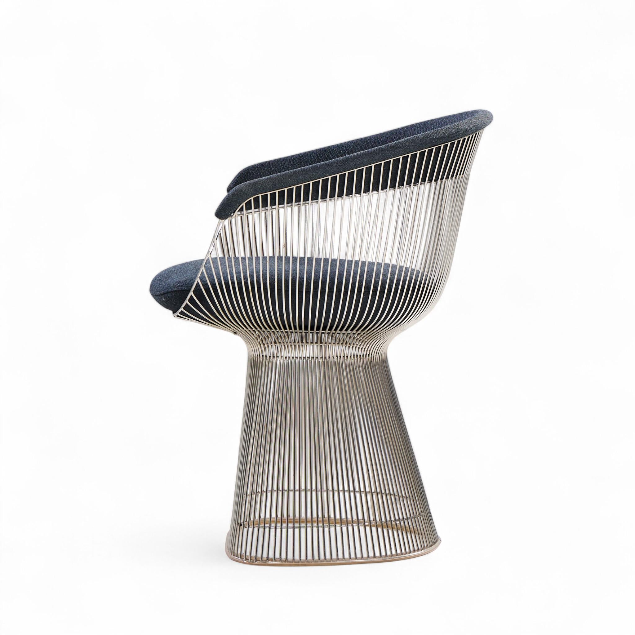 Métal Warren Platner for Knoll Mid Century Dining Chairs - Set of 4 en vente