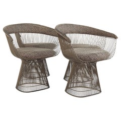 Chaises de salle à manger Warren Platner pour Knoll du milieu du siècle dernier, ensemble de 4 pièces