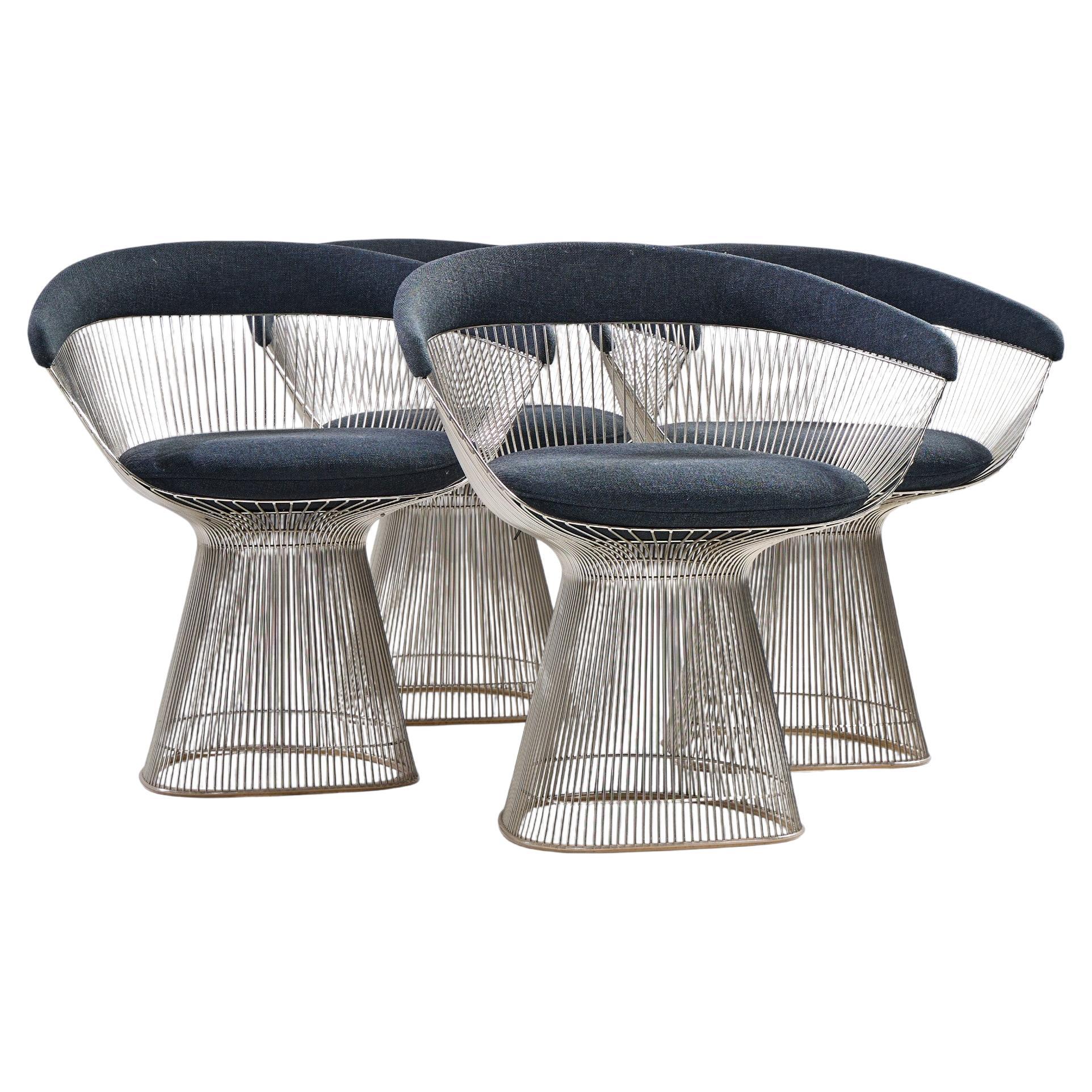 Warren Platner for Knoll Mid Century Dining Chairs - Set of 4