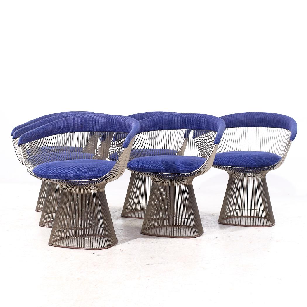 Warren Platner para Knoll Sillas de comedor Mid Century - Set de 6 Moderno de mediados de siglo en venta