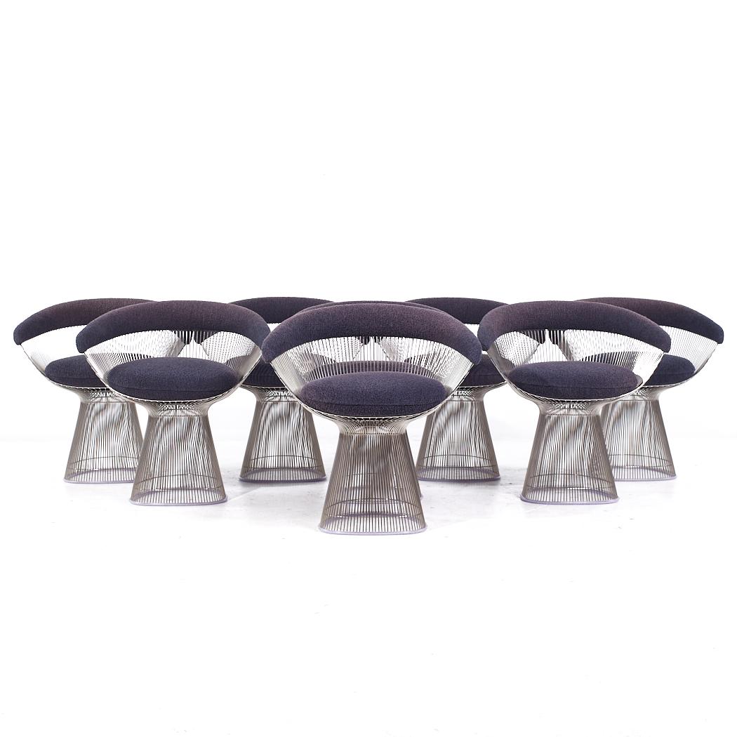 Warren Platner for Knoll Mid Century Dining Chairs - Set of 8

Each chair measures: 29 wide x 23 deep x 30 inches high, with a seat height of 20 and arm height/chair clearance of 25.5 inches

All pieces of furniture can be had in what we call