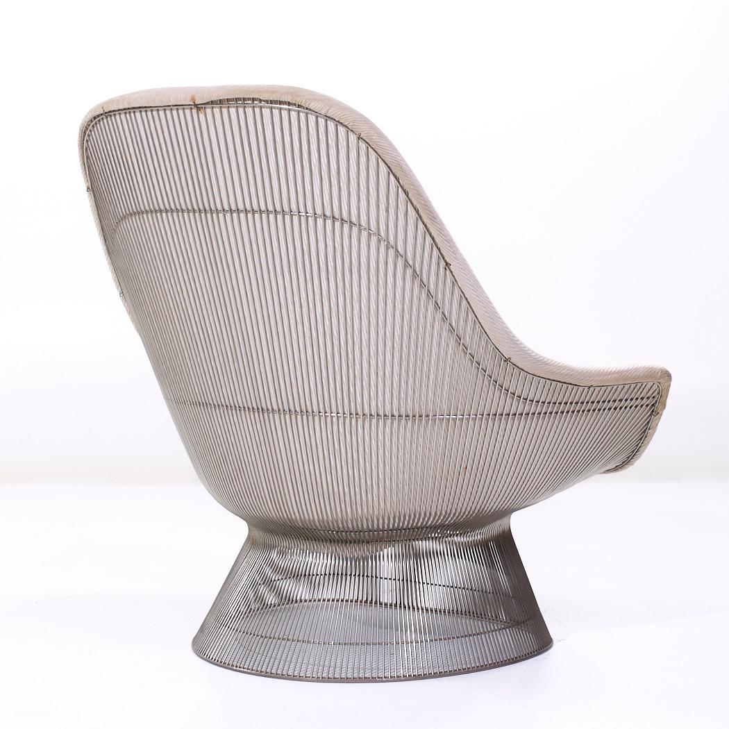 American Warren Platner for Knoll Mid Century Easy Lounge Chair For Sale