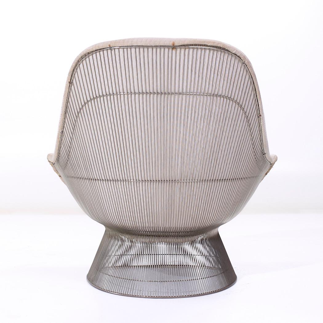 Warren Platner for Knoll Mid Century Easy Lounge Chair In Good Condition For Sale In Countryside, IL