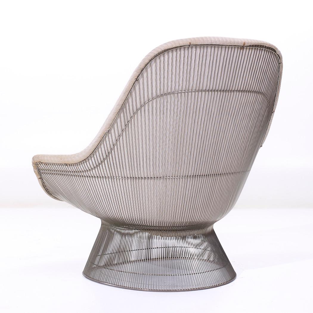 Late 20th Century Warren Platner for Knoll Mid Century Easy Lounge Chair For Sale
