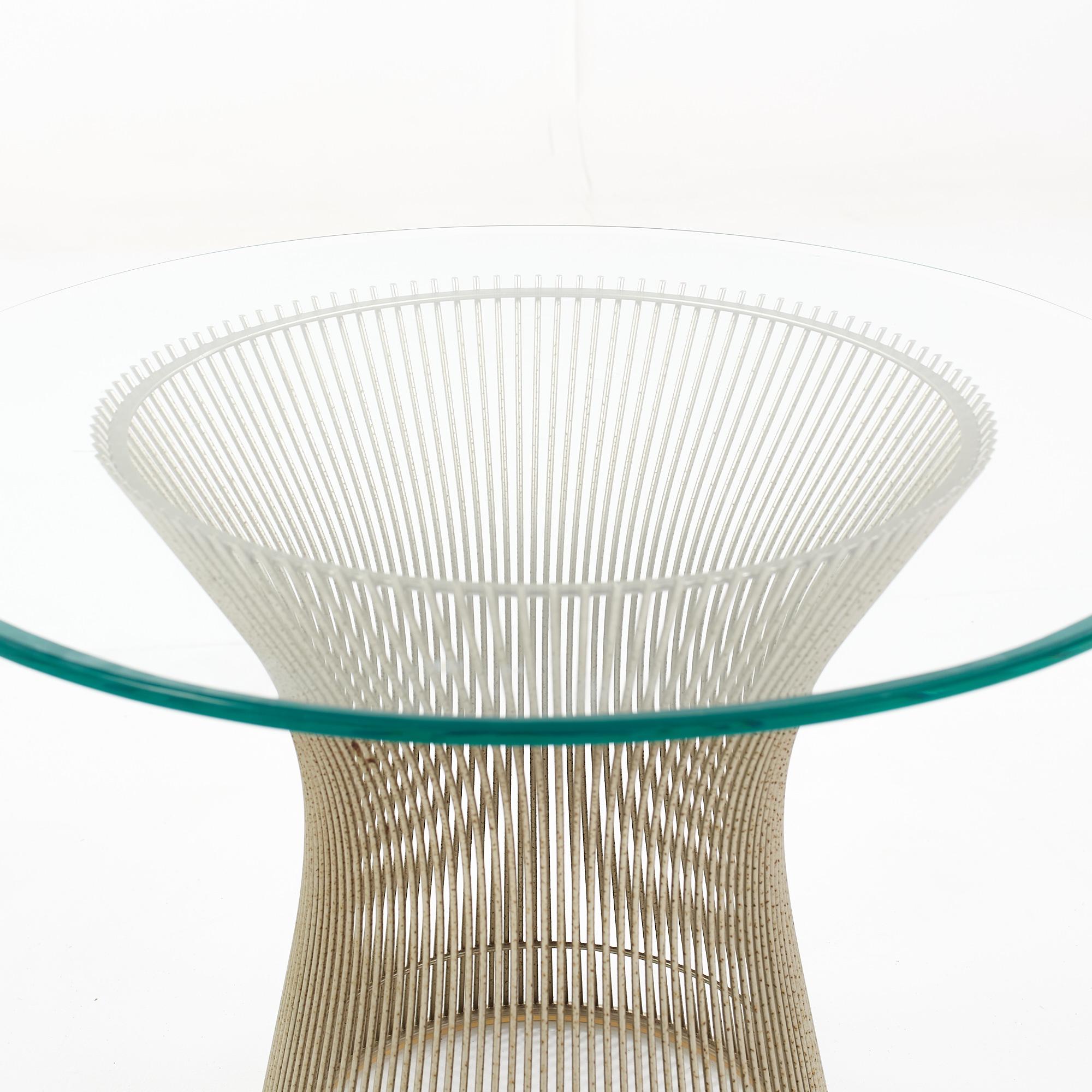 Brass Warren Platner for Knoll Mid Century End Table For Sale