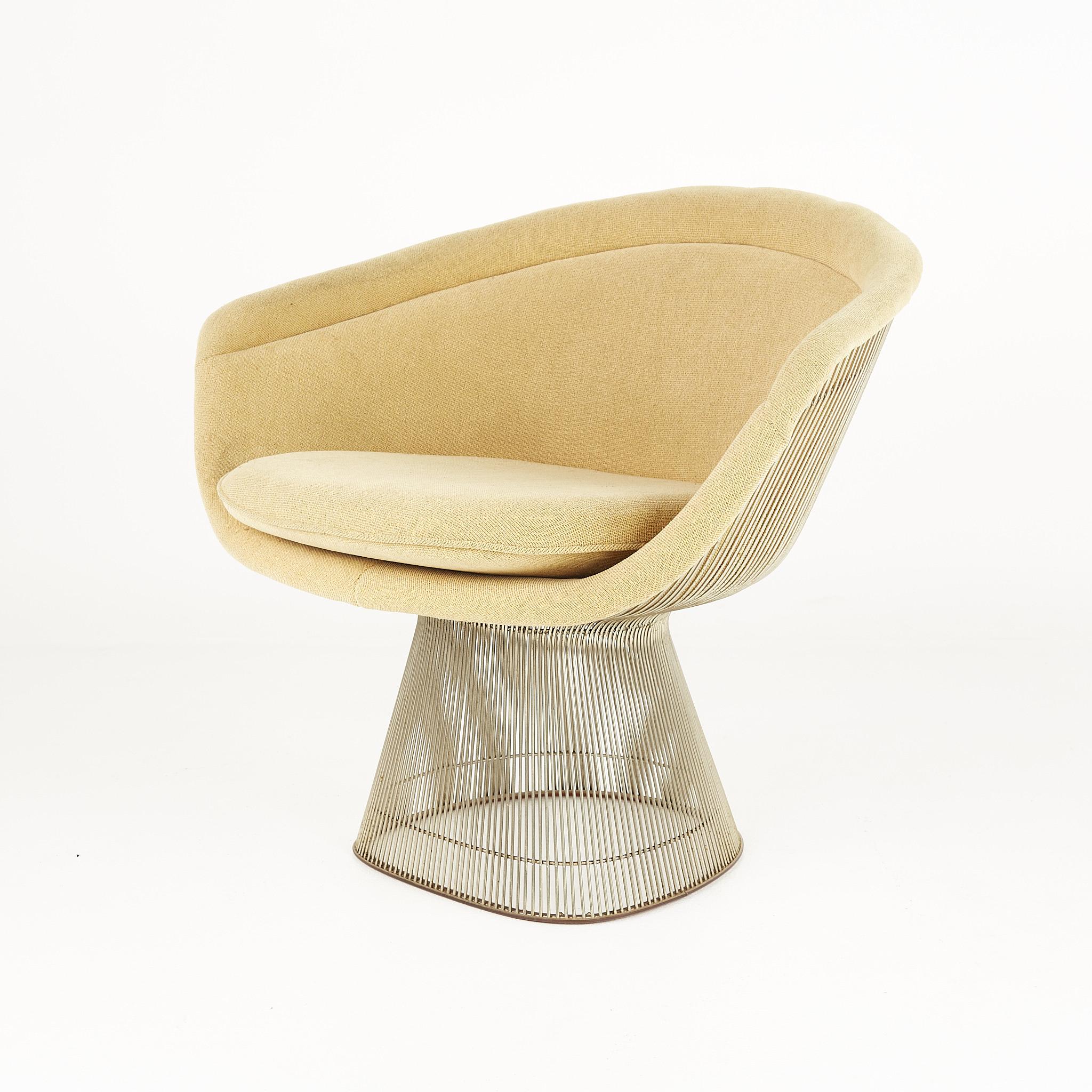 Late 20th Century Warren Platner for Knoll Mid Century Lounge Chairs, Pair