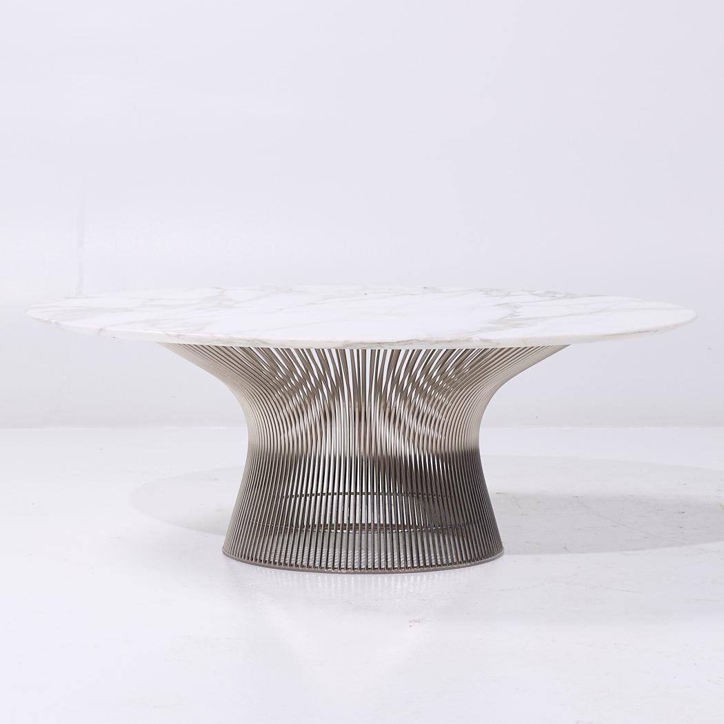 Américain Warren Platner pour Knoll table basse en marbre du milieu du siècle dernier en vente