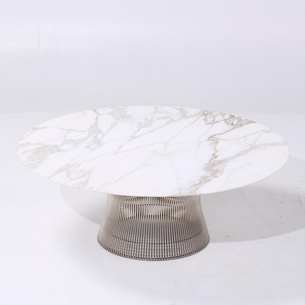 Warren Platner pour Knoll table basse en marbre du milieu du siècle dernier Bon état - En vente à Countryside, IL
