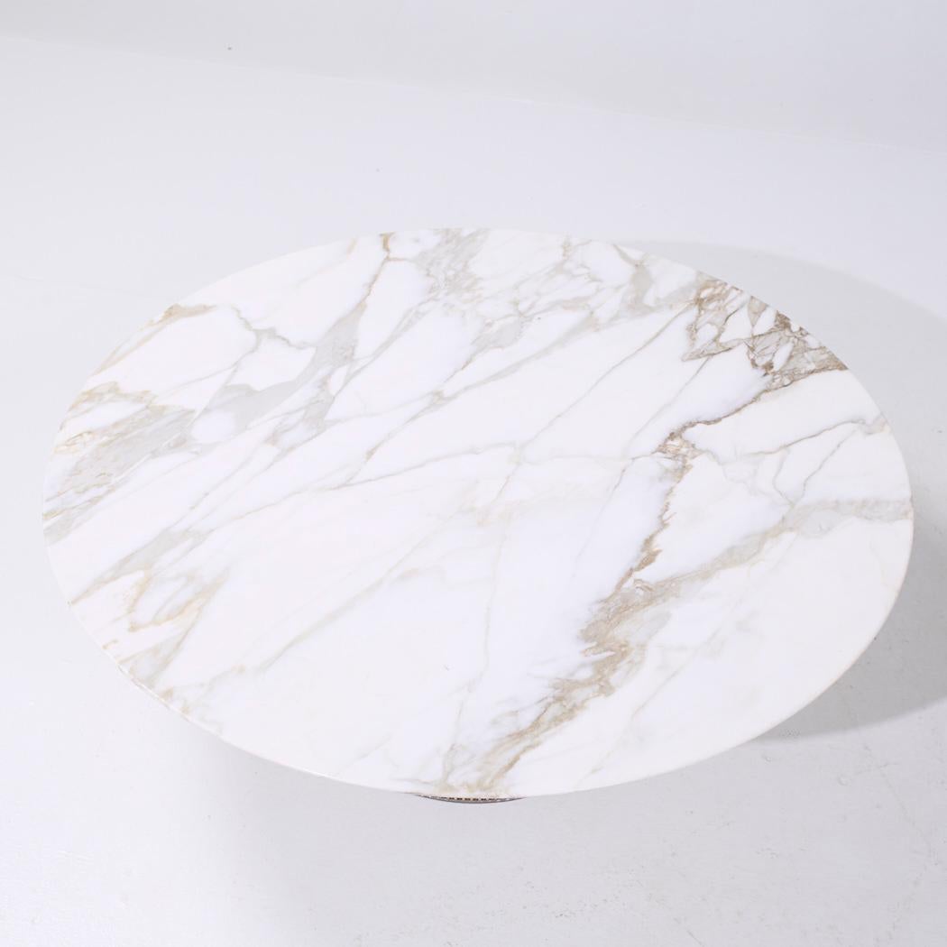 Métal Warren Platner pour Knoll table basse en marbre du milieu du siècle dernier en vente