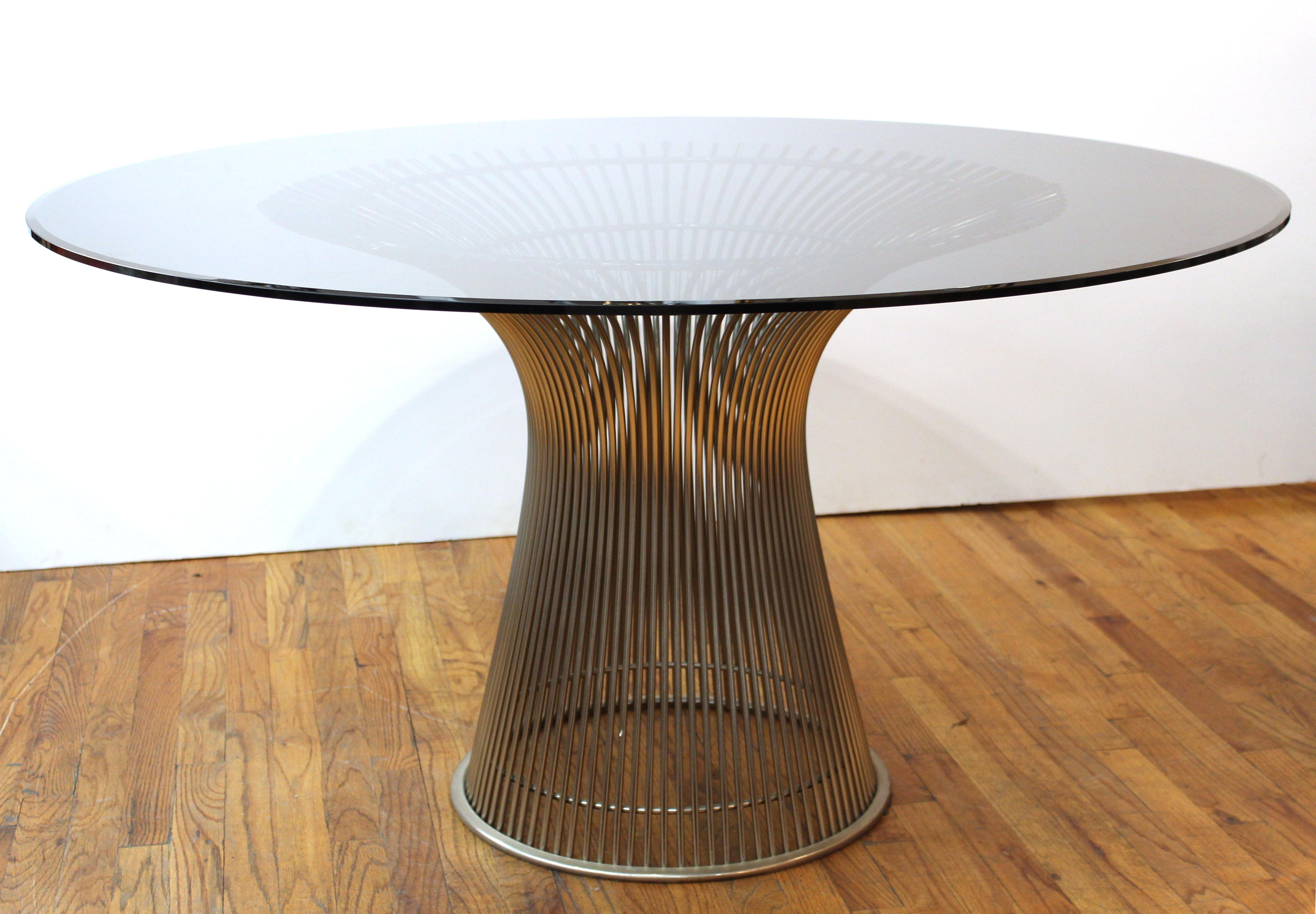 Warren Platner for Knoll Mid-Century Modern Dining Table & Chairs In Good Condition In New York, NY