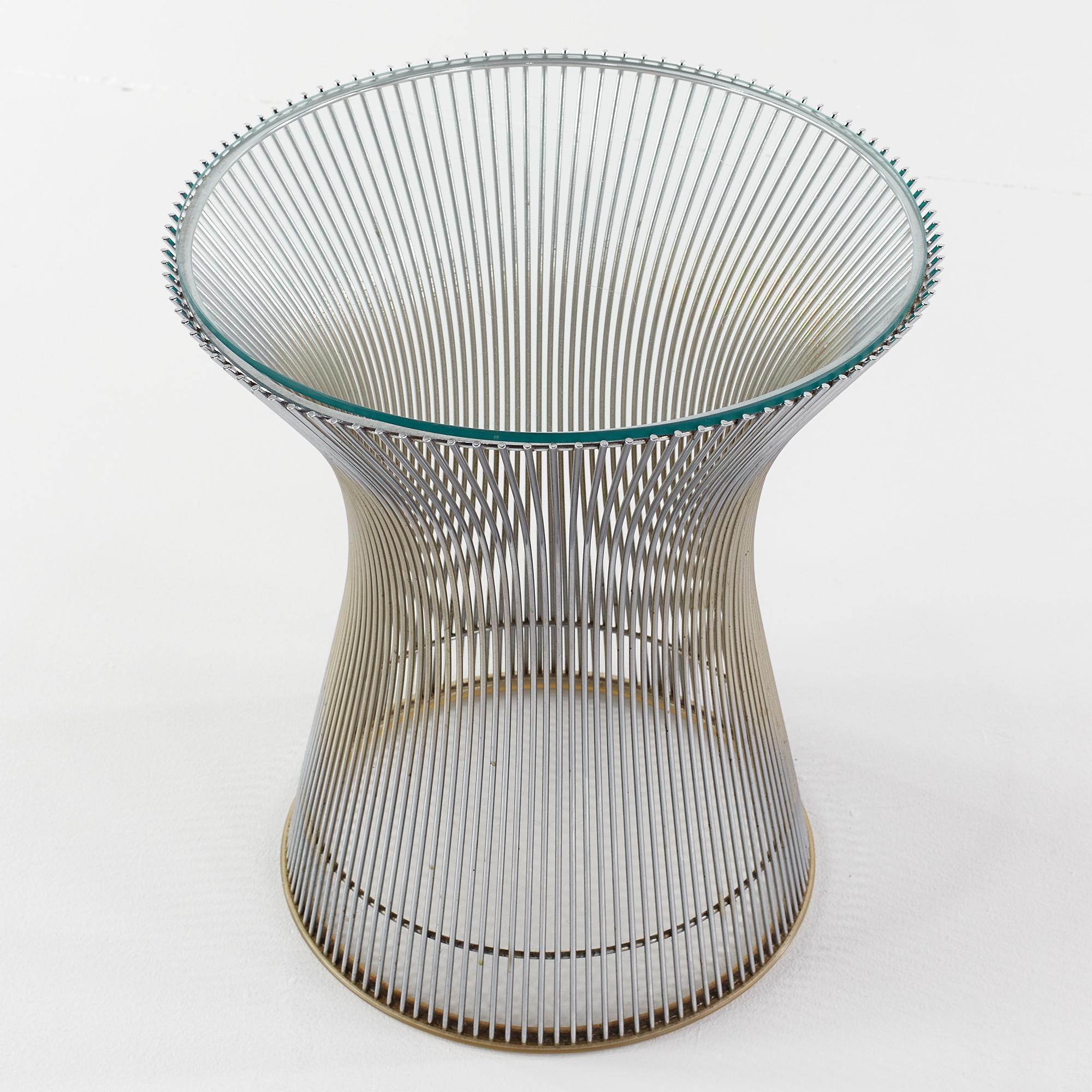 Métal Table d'appoint Mid Century Warren Platner pour Knoll en vente