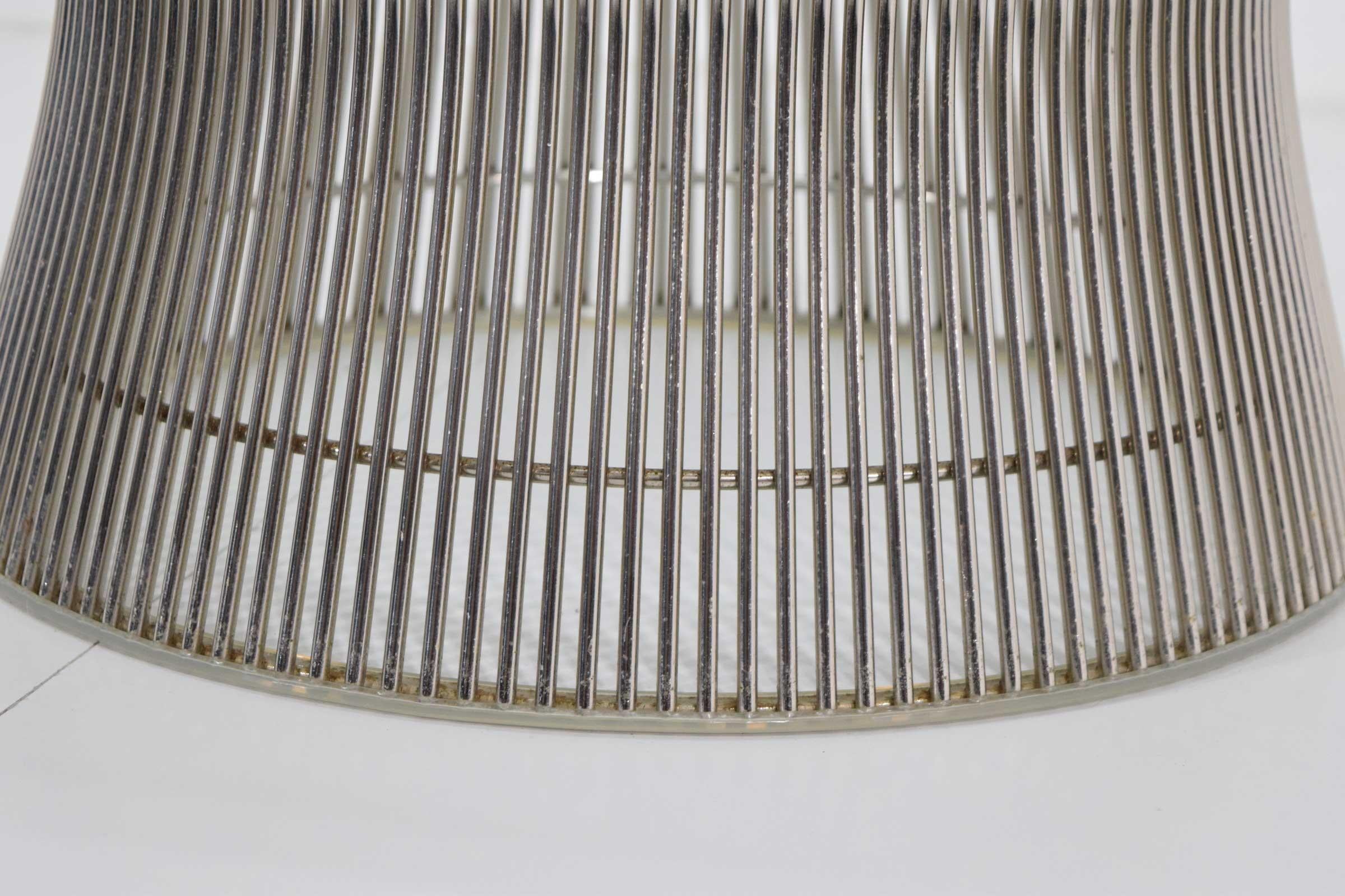 Steel Warren Platner for Knoll Nickel Plated Cocktail Coffee Table