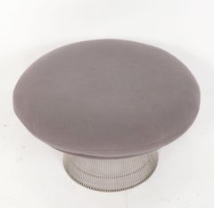 Warren Platner für Knoll Nickel-Hocker oder Ottomane