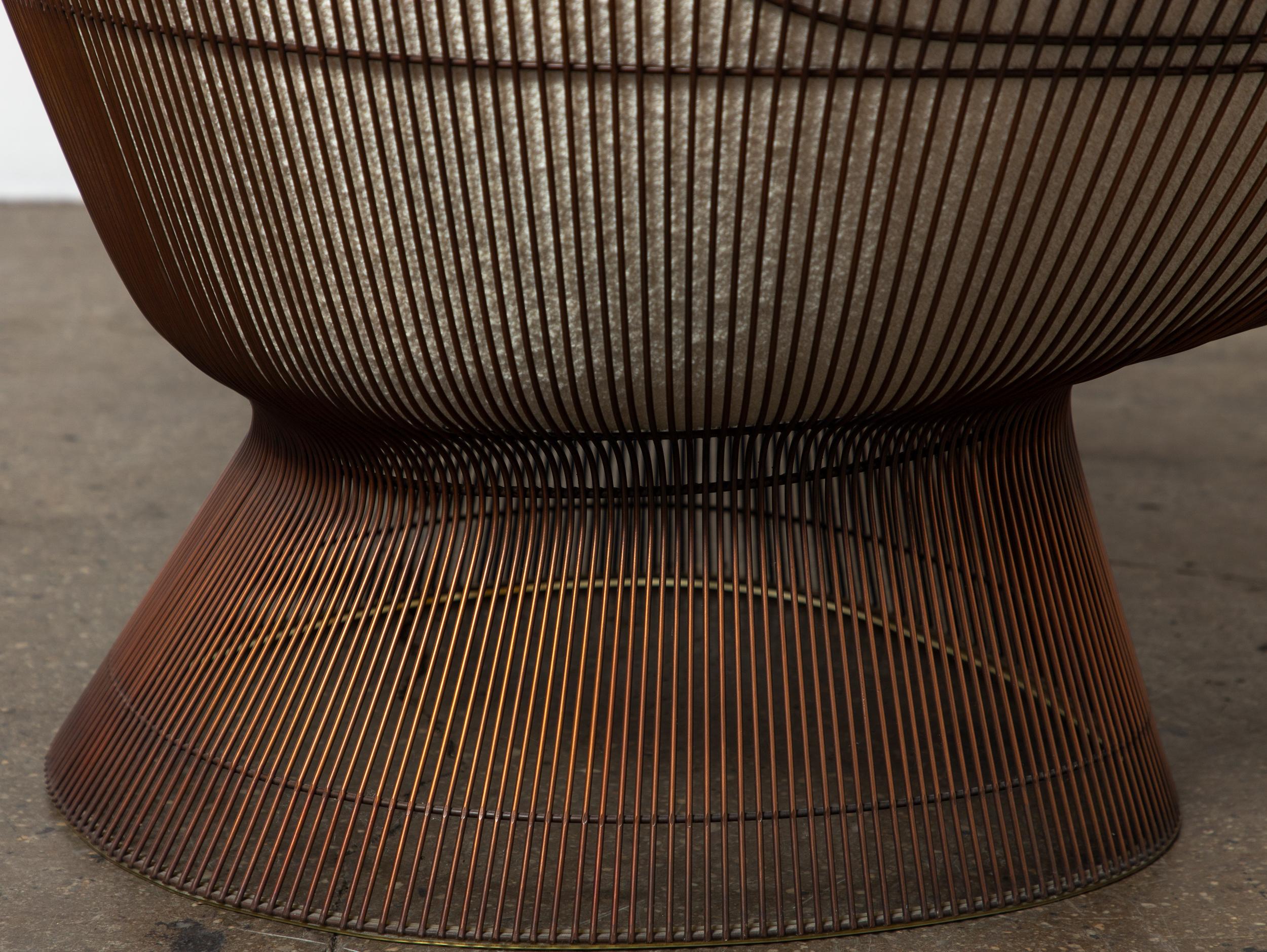 Fauteuil Warren Platner en bronze en vente 5