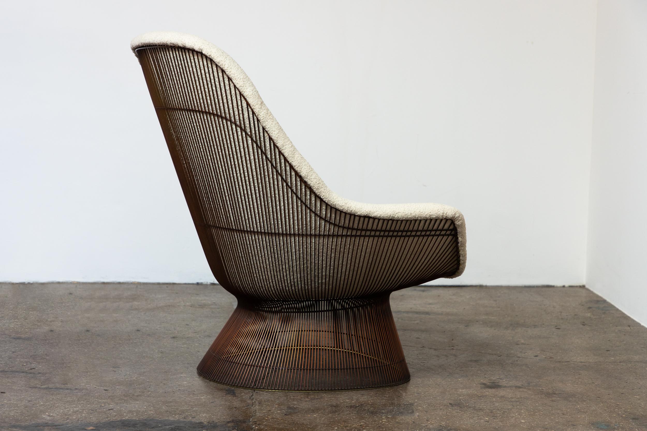 Fauteuil Warren Platner en bronze Excellent état - En vente à Brooklyn, NY