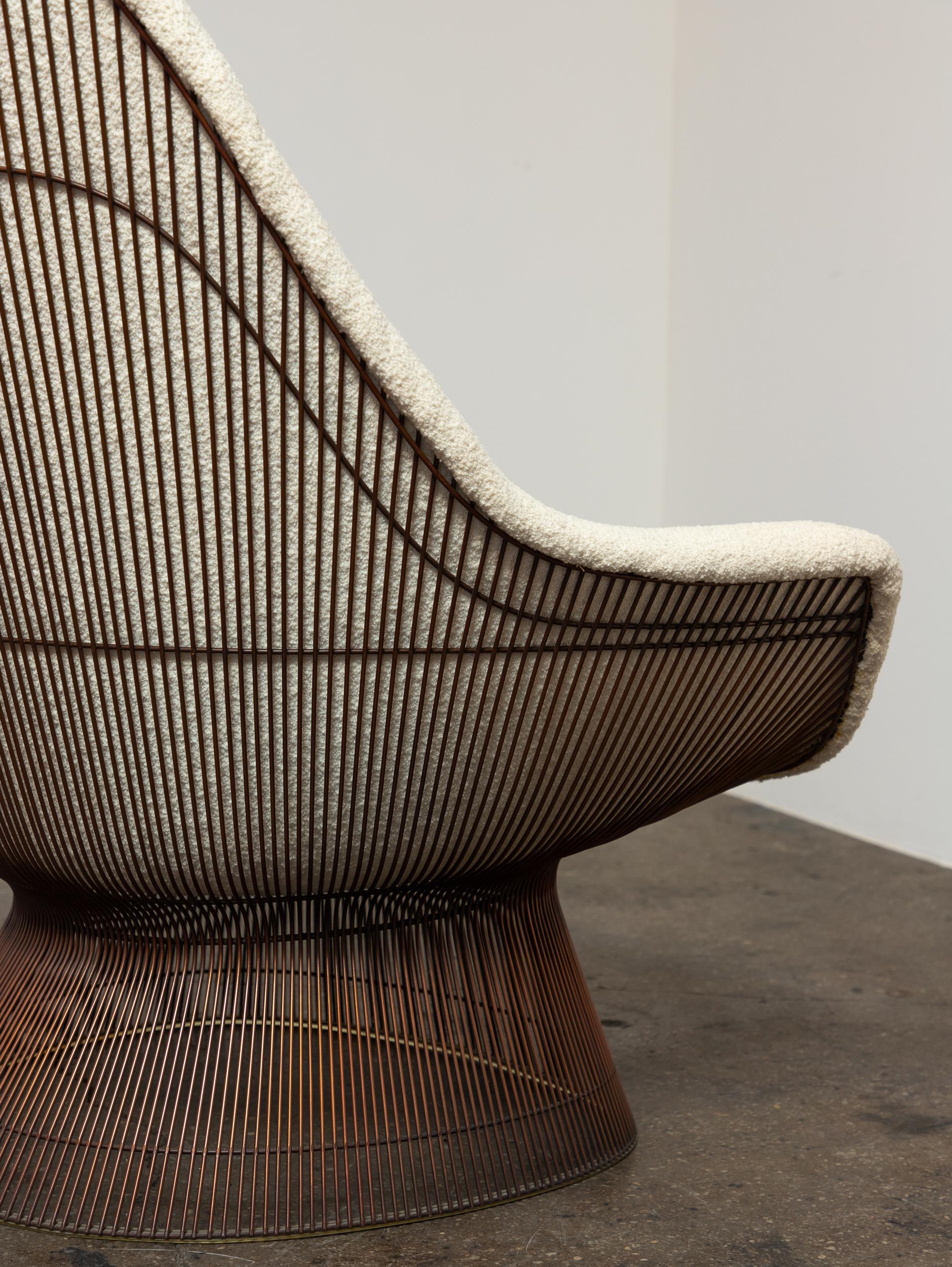 Fauteuil Warren Platner en bronze en vente 3