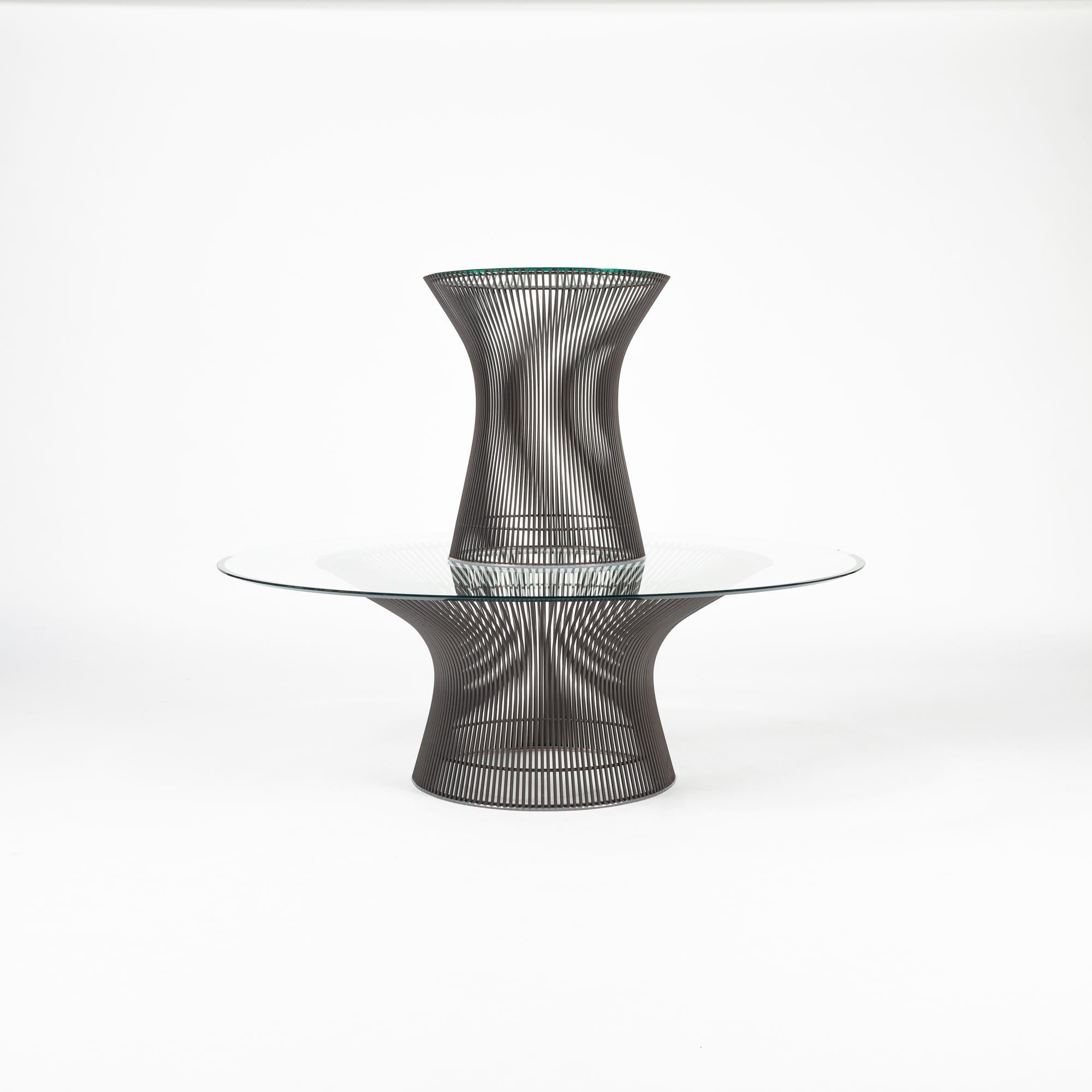 Late 20th Century Warren Platner for Knoll Side Table with Glass Top