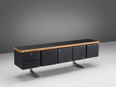 Warren Platner for Knoll Sideboard in Original Leather