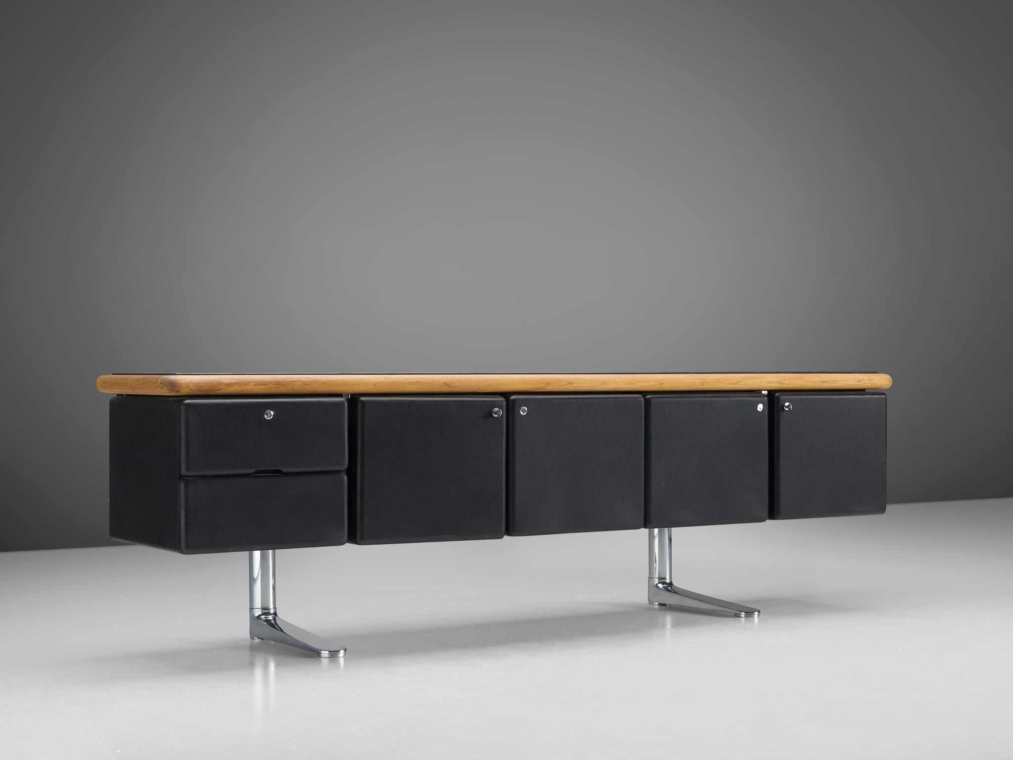 American Warren Platner for Knoll Sideboard in Original Leather