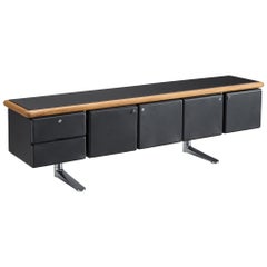 Warren Platner for Knoll Sideboard in Original Leather