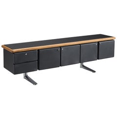Warren Platner for Knoll Sideboard in Original Leather