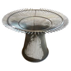 Warren Platner for Knoll Steel Finish Dining Table Base, 1980
s