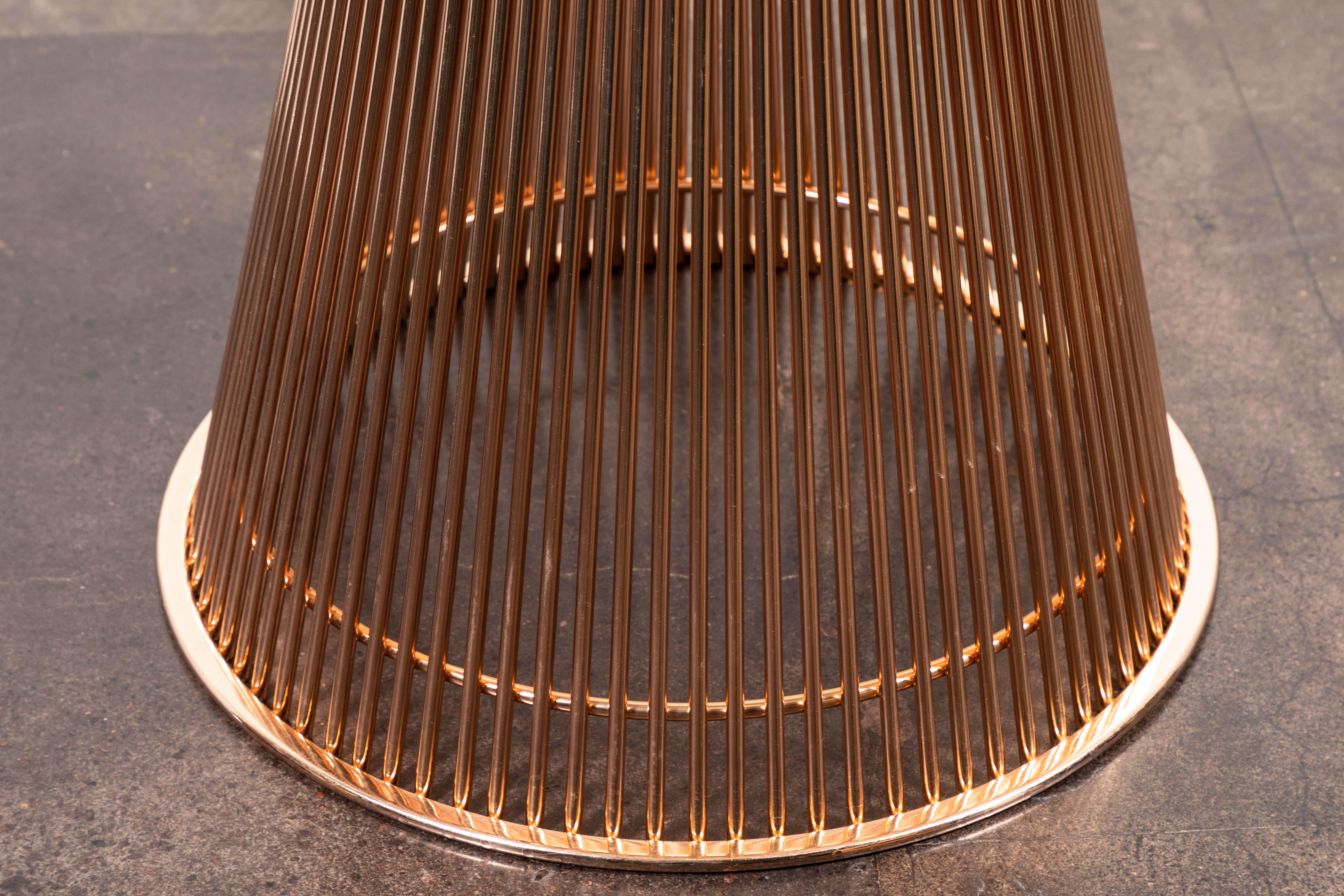 Warren Platner for Knoll Table in Rose Gold In Good Condition In Pasadena, CA