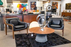 Warren Platner for Knoll Wood and Steel Wire Mid Century Modern Coffee Table