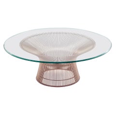 Warren Platner Glass & Steel Coffee Table