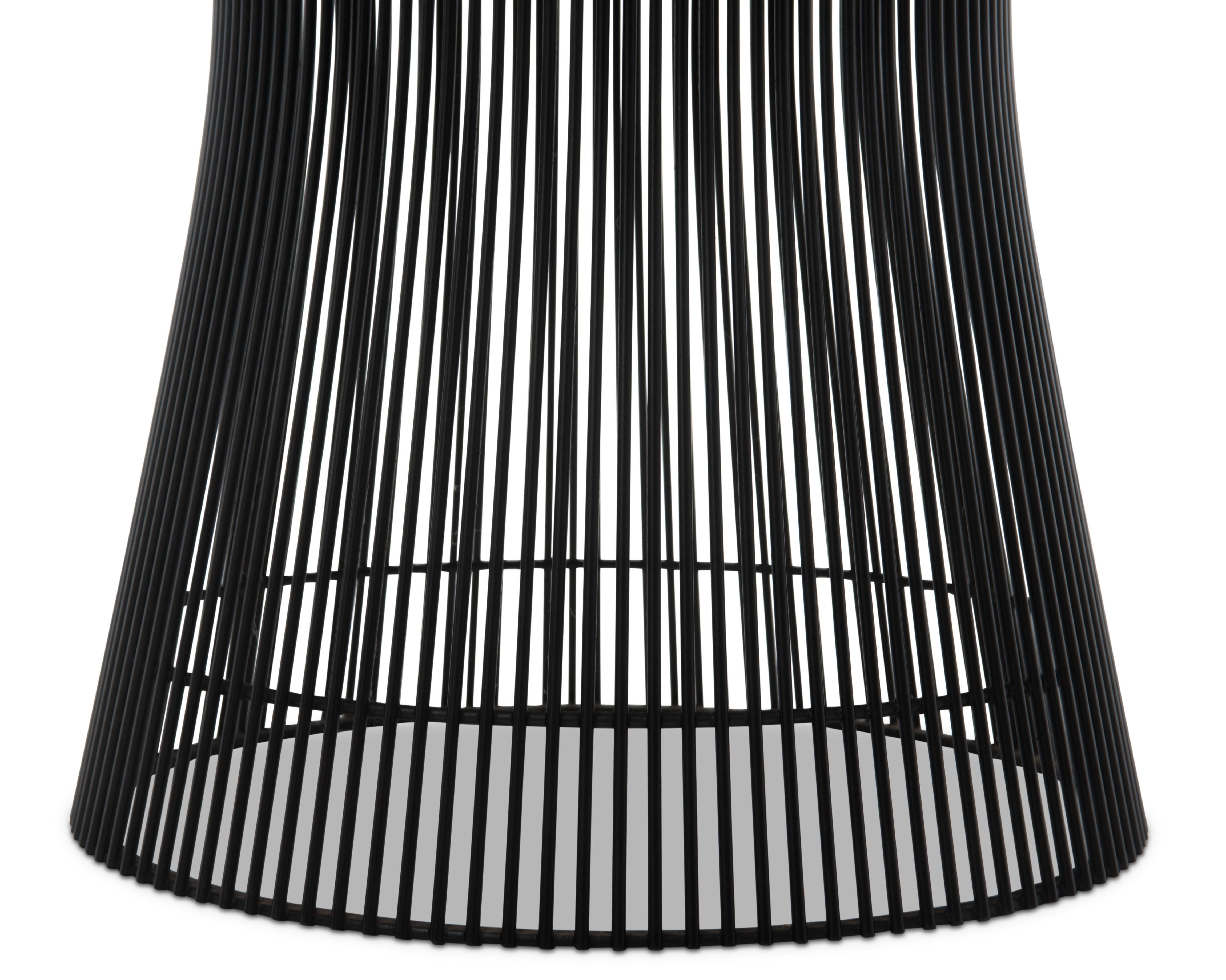 Warren Platner Knoll Associates Ebonized Walnut Black Base Side Table Unmarked 1