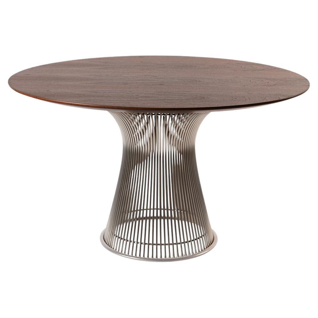 Warren Platner Knoll Dining Table with Walnut Top
