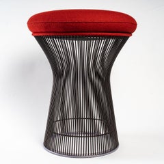 Warren Platner, Knoll International, Kvadrat Tonus Fabric Stool Bronze Metal
