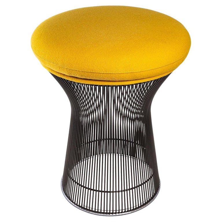 Warren Platner, Knoll International, Kvadrat Tonus Fabric Stool Bronze