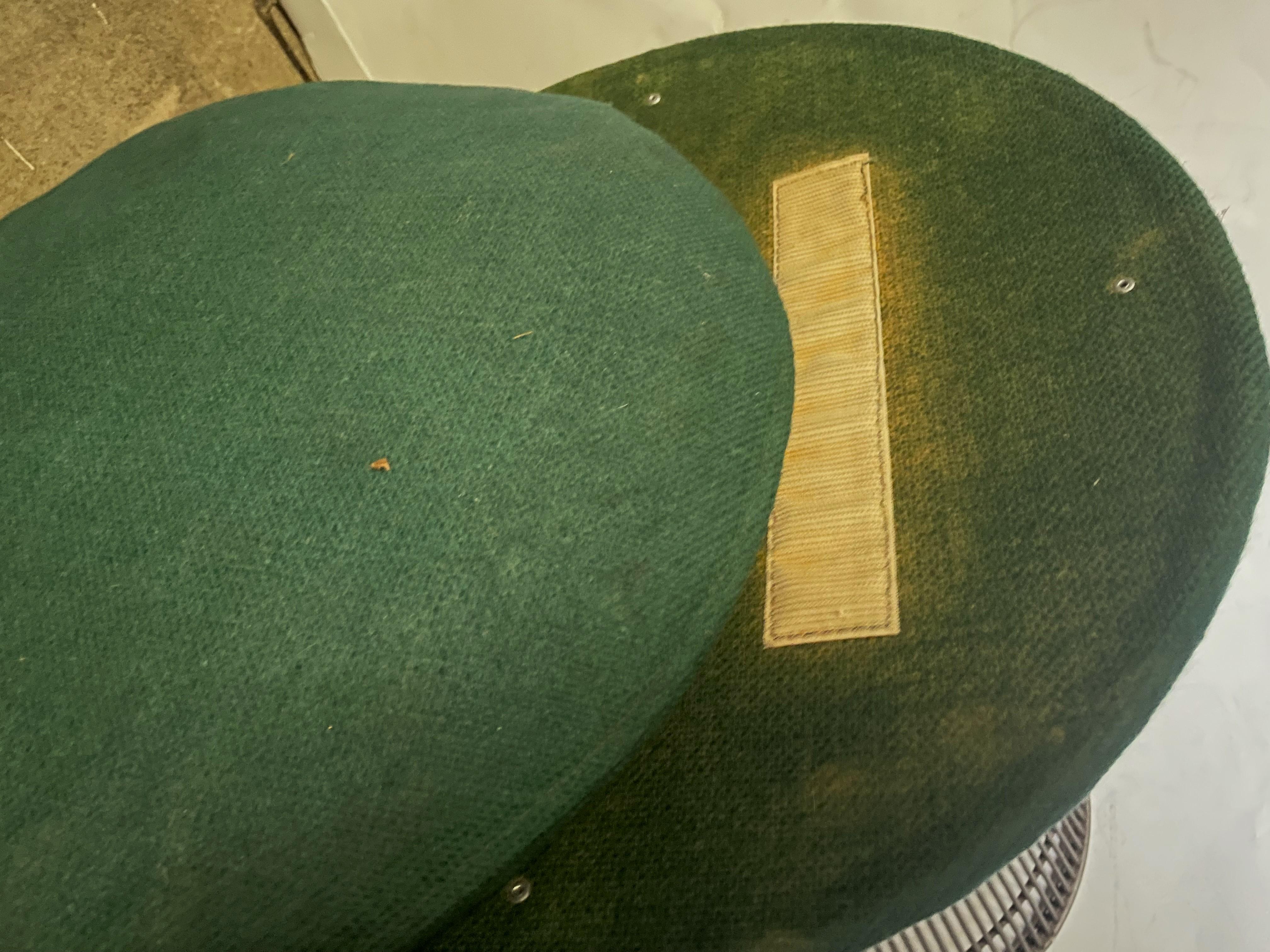 Tabouret international Warren Platner Knoll original tissu vert métal bronze en vente 11
