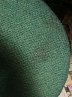 Warren Platner Knoll International Stool Original Green Fabric Bronze Metal