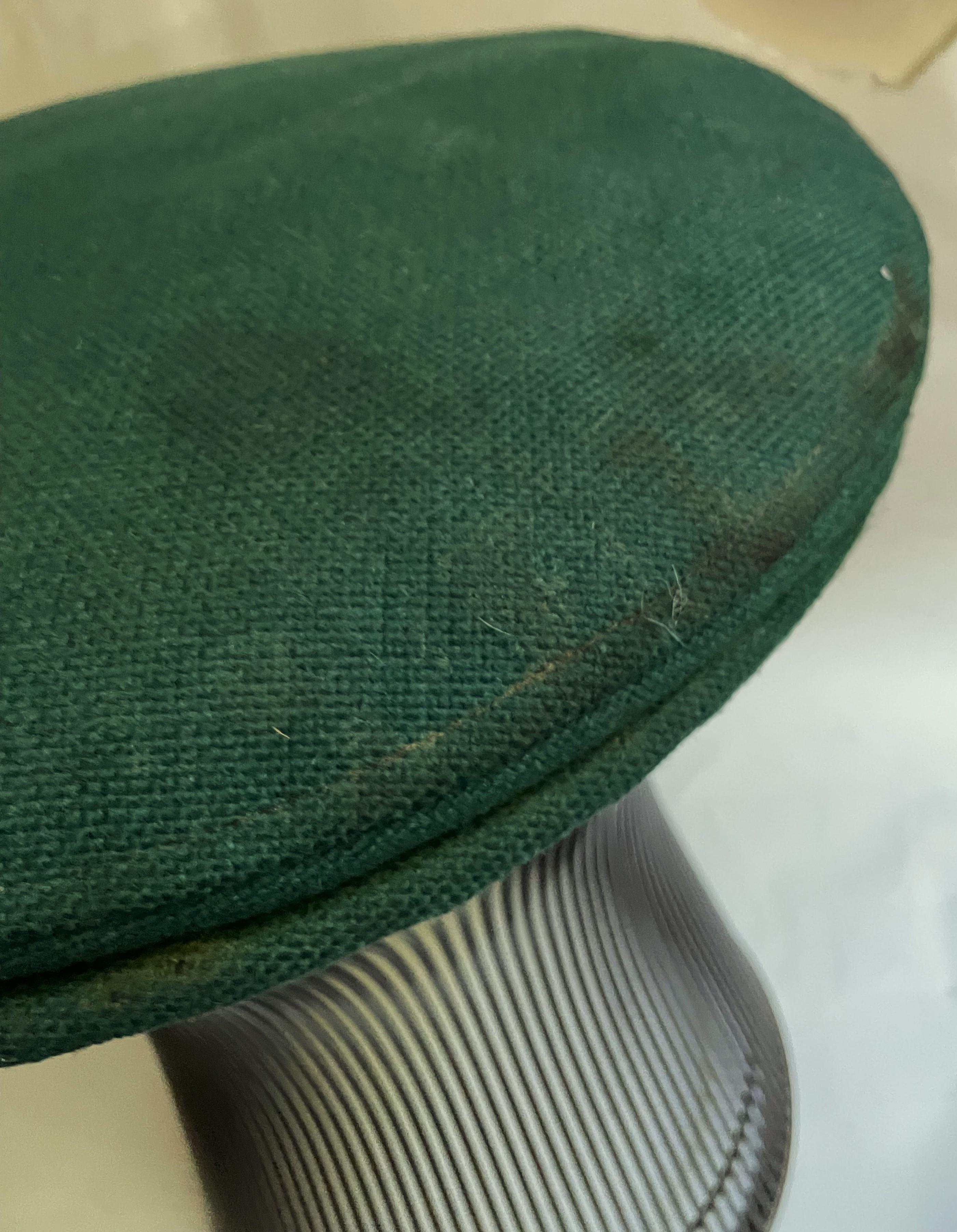 Américain Tabouret international Warren Platner Knoll original tissu vert métal bronze en vente