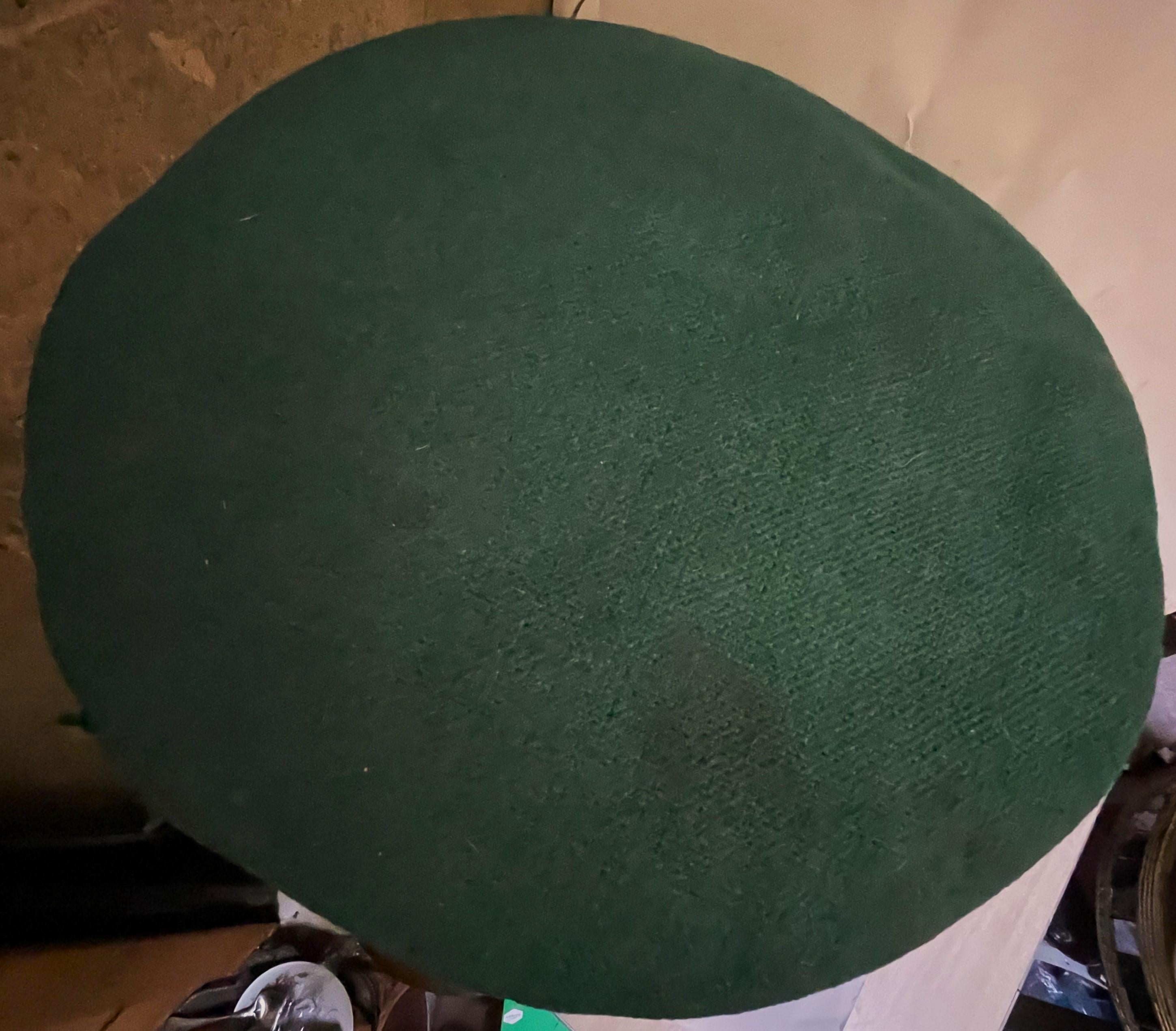 Soudé Tabouret international Warren Platner Knoll original tissu vert métal bronze en vente