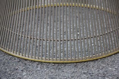 Warren Platner Knoll International Table Coffee Round Steel Glass Top, 1966