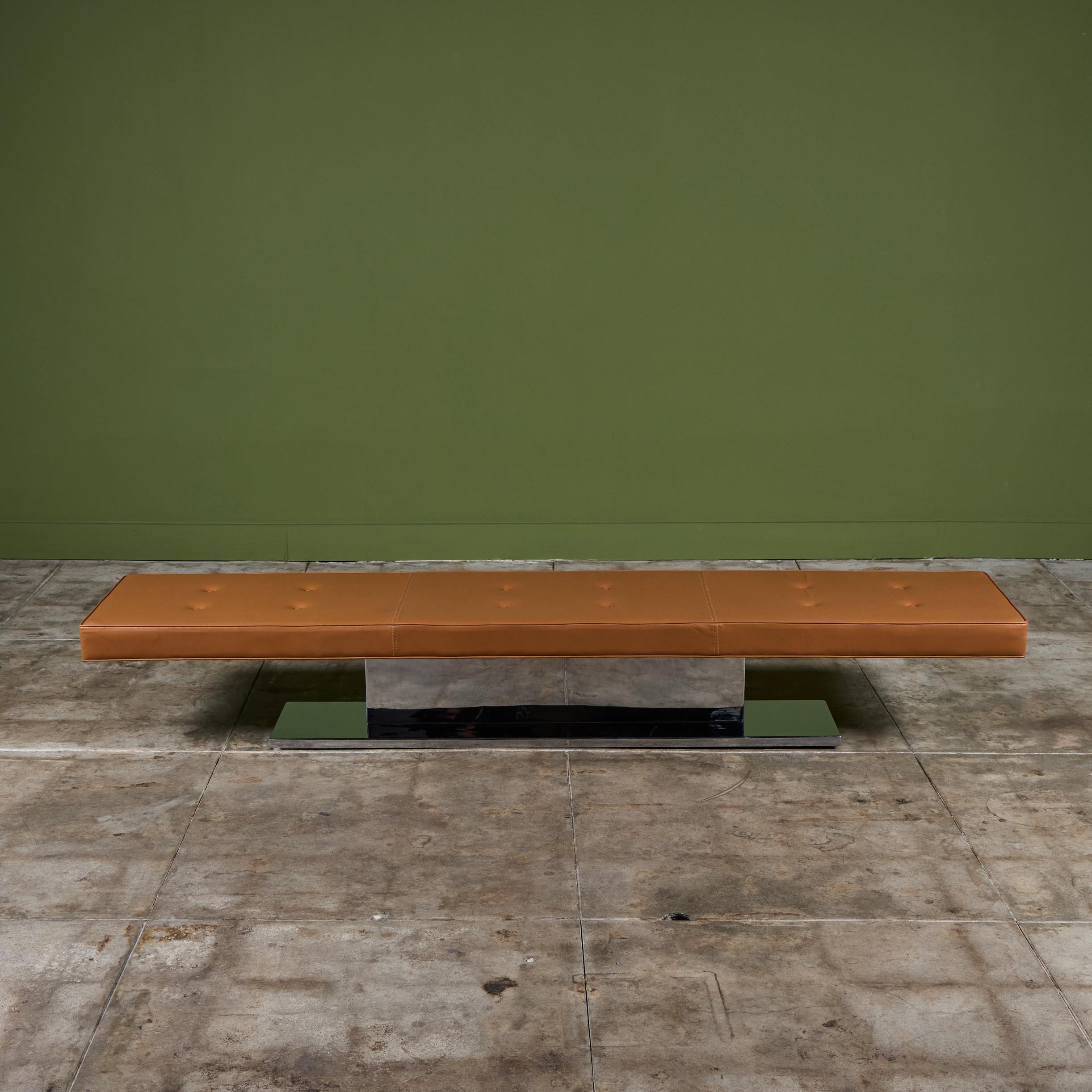 Upholstery Warren Platner Long Bench for Lehigh Leopold For Sale