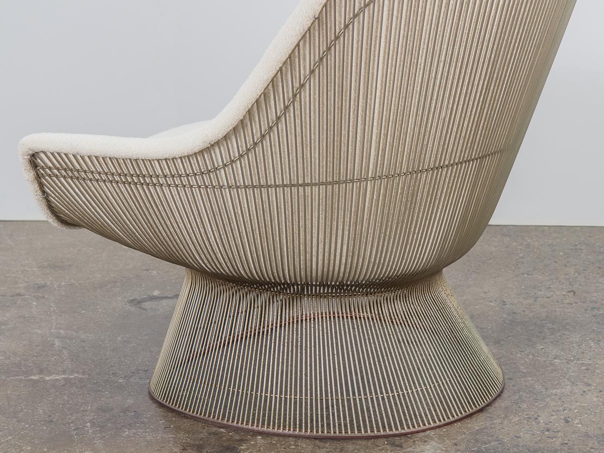20th Century Warren Platner Easy Lounge Chair and Ottoman For Sale