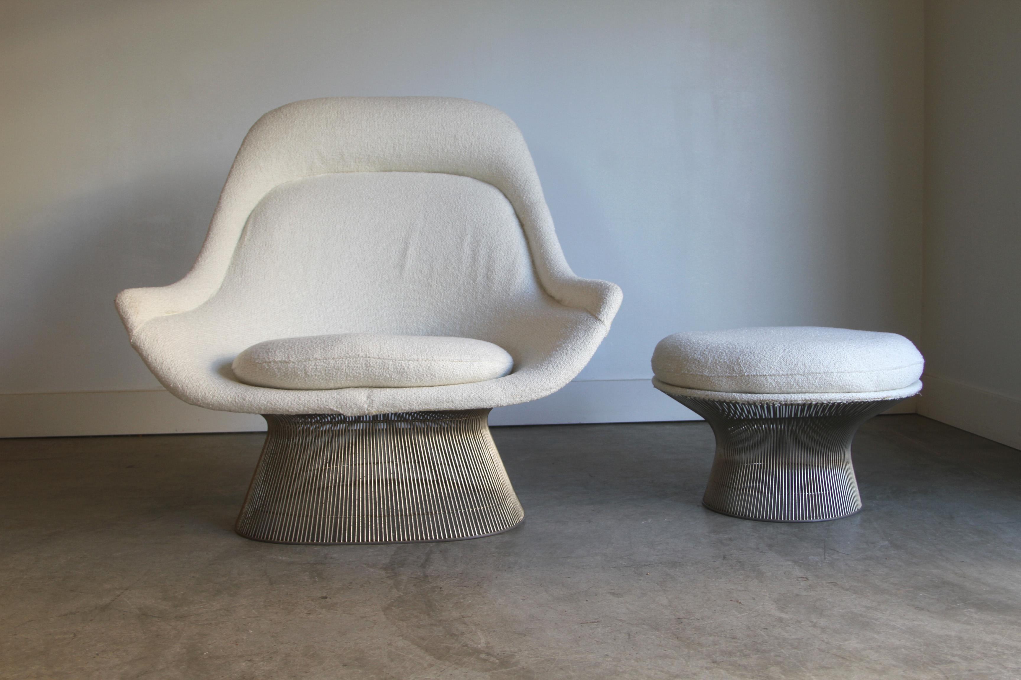 Warren Platner Lounge Chair + Ottoman  For Sale 4
