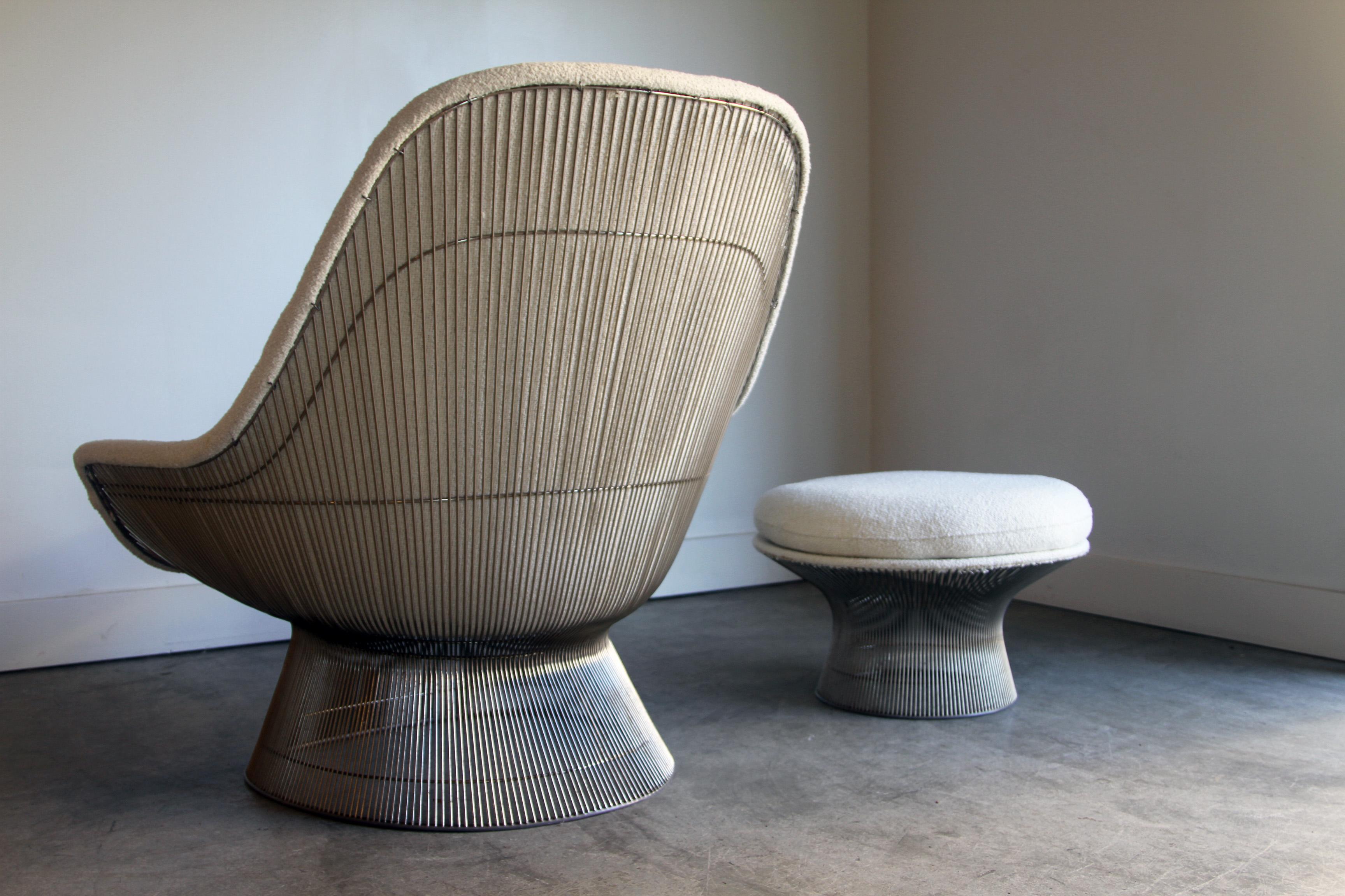 Warren Platner Lounge Chair + Ottoman  For Sale 1