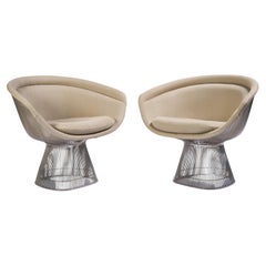Warren Platner Lounge Chairs for Knoll, a Pair