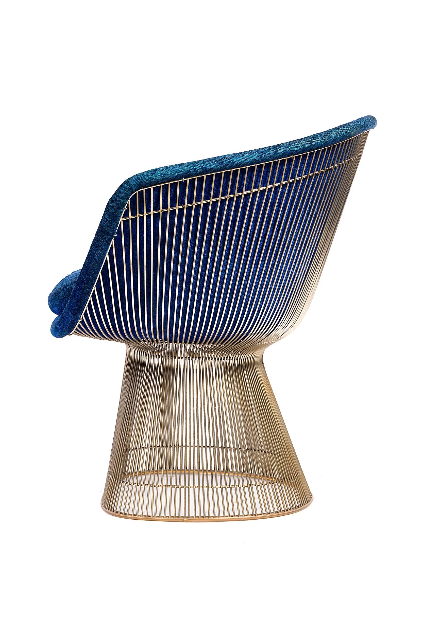 Mid-Century Modern Warren Platner Lounge Chairs for Knoll in Original Fabric, USA, 1960s