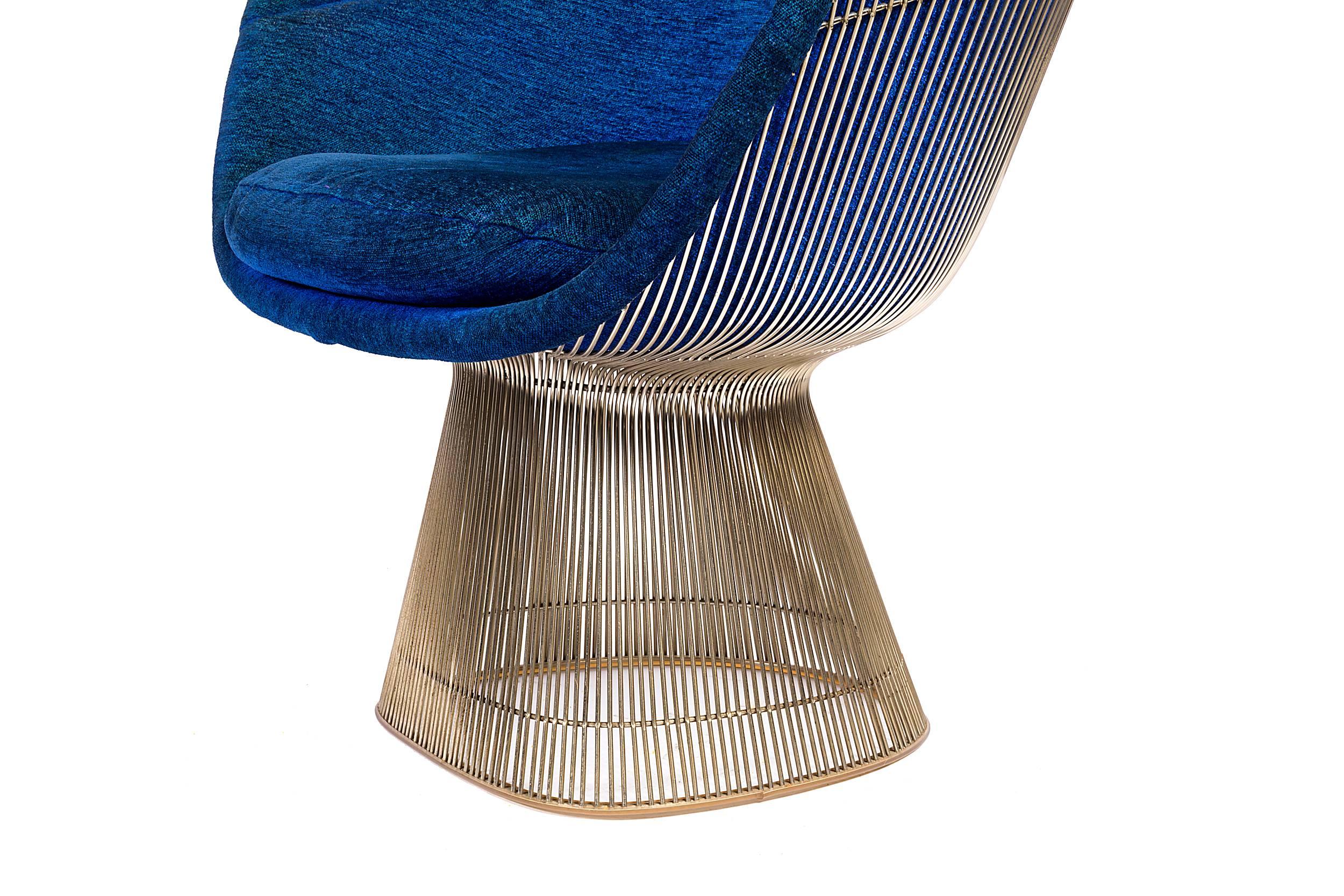 Mid-20th Century Warren Platner Lounge Chairs for Knoll in Original Fabric, USA, 1960s