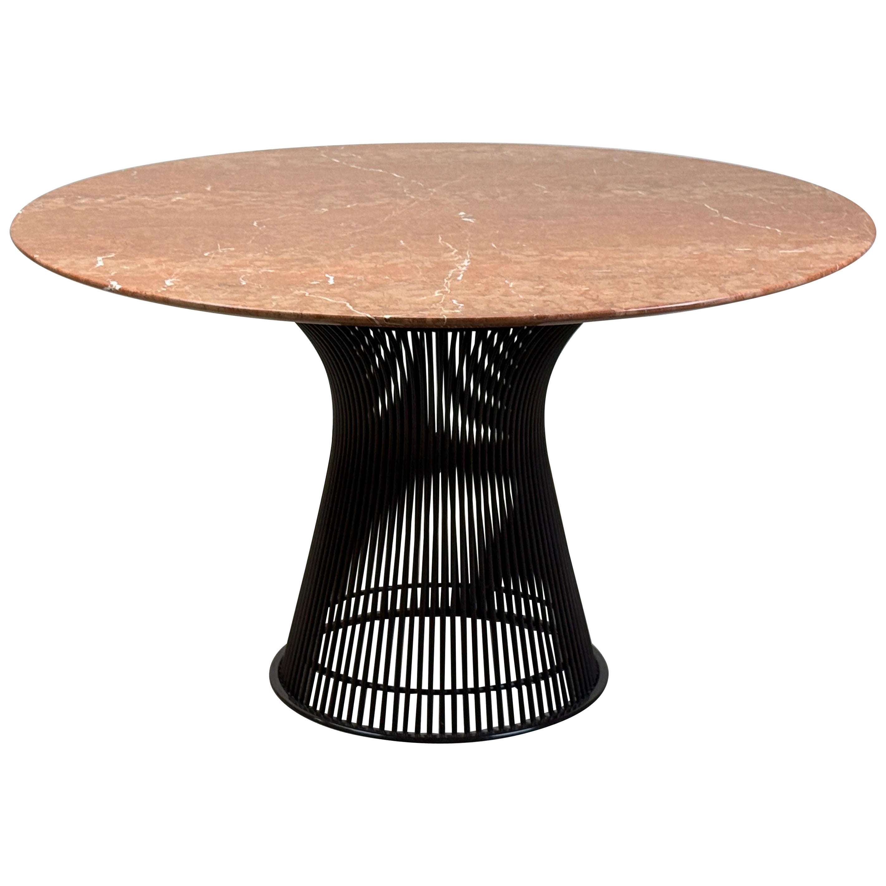 Warren Platner Marble Top Bronze Dining Table