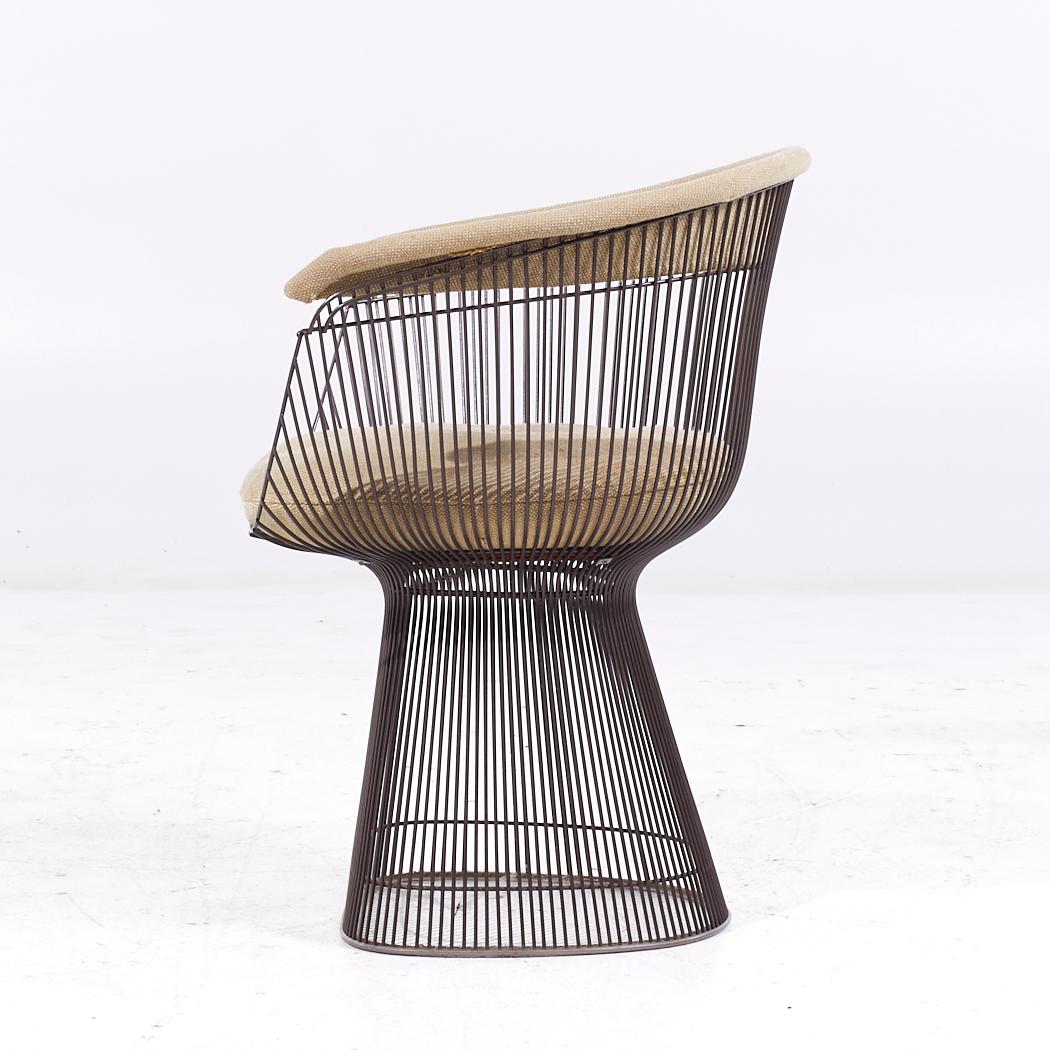 Metal Warren Platner Mid Century Dining Chairs - Pair For Sale