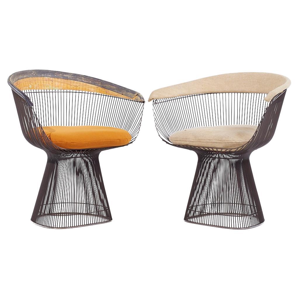Warren Platner Mid Century Dining Chairs - Pair For Sale