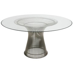 Warren Platner Mid-Century Modern für Knoll Glass Steel American Dining Table
