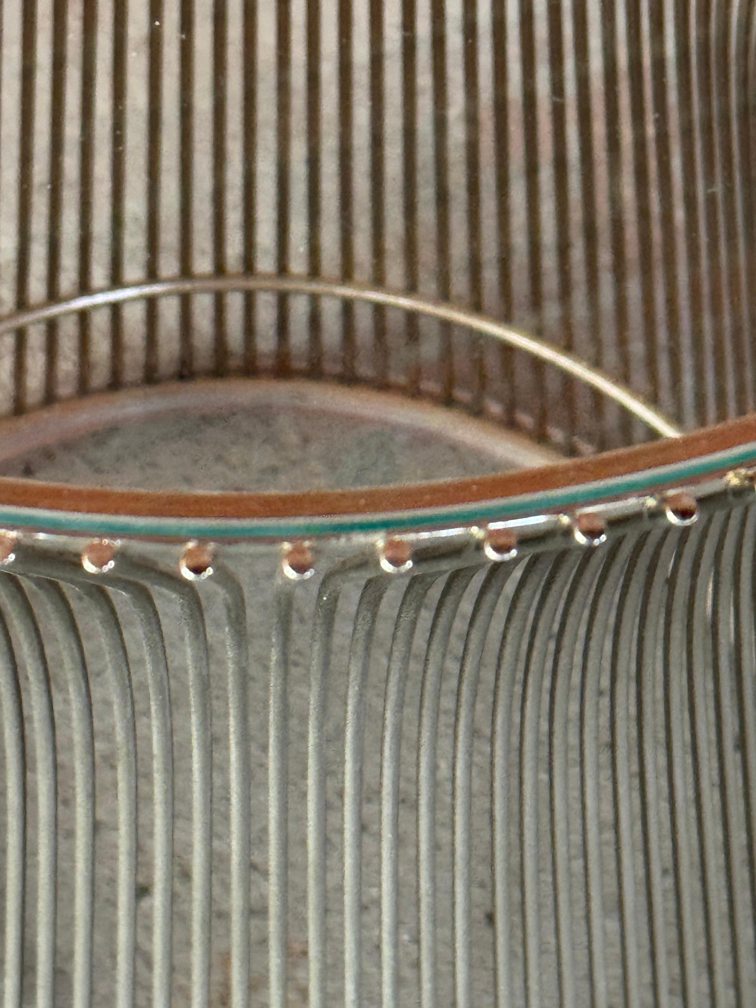 Table d'appoint en nickel et verre Warren Platner Circa 1980 Bon état - En vente à Oakland, CA